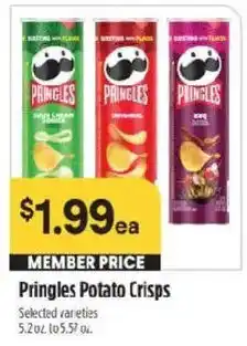 Raley's Pringles Potato Crisps offer