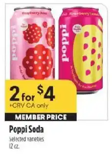 Raley's Poppi Soda offer