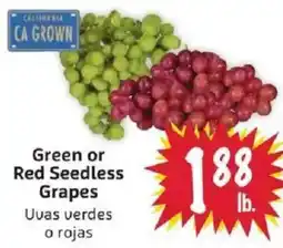 Foodmaxx California grown green or red seedless grapes offer