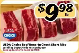 Fresco y Más Usda choice beef bone-in chuck short ribs offer