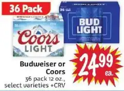 Foodmaxx Budweiser or Coors Light offer