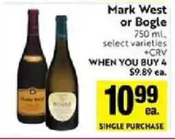 Save Mart Mark West or Bogle offer