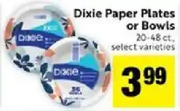 Save Mart Dixie Paper Plates or Bowls offer
