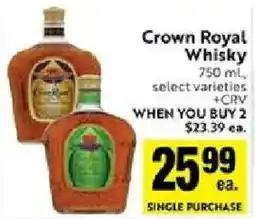 Save Mart Crown Royal Whisky offer