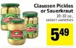 Save Mart Claussen Pickles or Sauerkraut offer