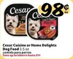 Fresco y Más Cesar Cuisine or Home Delights Dog Food offer
