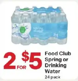 Coborn's Food Club Spring or Drinking Water offer