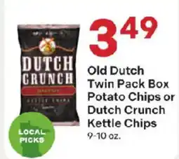 Coborn's Old Dutch Twin Pack Box Potato Chips or Dutch Crunch Kettle Chips offer