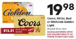 Coborn's Coors, Miller, Bud or Michelob Golden Light offer