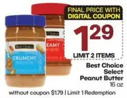 The Markets Best Choice Select Peanut Butter offer