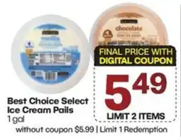 The Markets Best Choice Select Ice Cream Pails offer