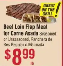 Smart & Final Beef Loin Flap Meat offer