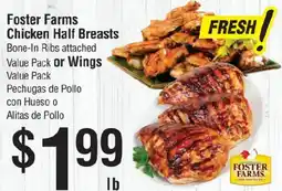 Smart & Final Foster Farms Chicken Half Breasts offer