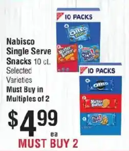 Smart & Final Nabisco single serve snacks offer