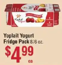 Smart & Final Yoplait Yogurt Fridge Pack offer