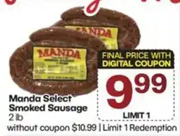 The Markets Manda Select Smoked Sausage offer