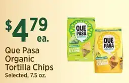 Yoke's Fresh Market Que Pasa Organic Tortilla Chips offer