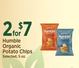 Yoke's Fresh Market Humble Organic Potato Chips offer
