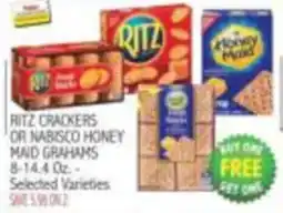 Ingles Markets Ritz Crackers or Nabisco Honey Maid Grahams offer