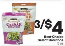 Harp's Market Best Choice Select Croutons offer