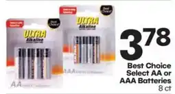Harp's Market Best Choice Select AA or AAA Batteries offer