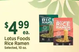 Yoke's Fresh Market Lotus Foods Rice Ramen offer