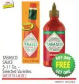 Ingles Markets Tabasco Sauce offer