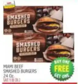 Ingles Markets Miami beef smashed burgers offer
