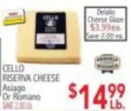 Ingles Markets Cello riserva cheese asiago or romano offer