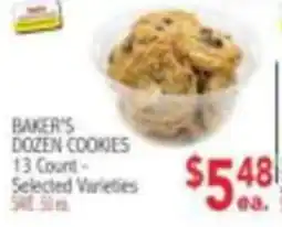 Ingles Markets Baker's dozen cookies offer