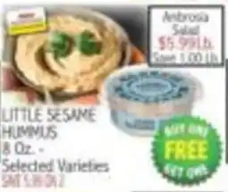 Ingles Markets Little Sesame Hummus offer