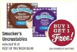 Lowes Foods Smucker's Uncrustables offer