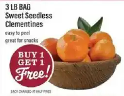 Lowes Foods Sweet Seedless Clementines offer