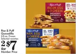 Pavilions Rise & Puff Quesadilla offer