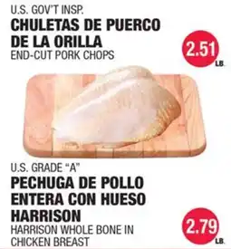 Carnicerias Jimenez Harrison whole bone in chicken breast offer