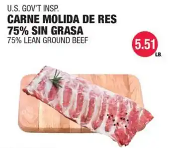 75% lean ground beef