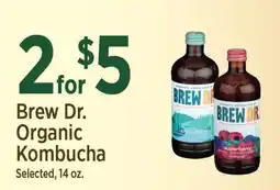 Yoke's Fresh Market Brew Dr. Organic Kombucha offer