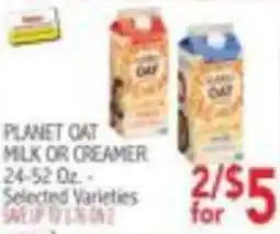 Ingles Markets Planet oat milk or creamer offer