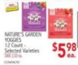 Ingles Markets Nature's Garden Yoggies offer