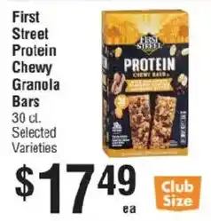 Smart & Final First Street Protein Chewy Granola Bars offer