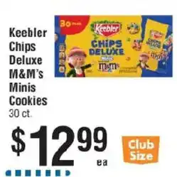 Smart & Final Keebler Chips Deluxe M&M's Minis Cookies offer