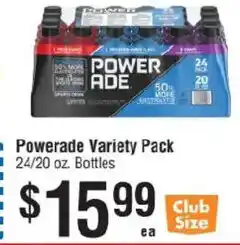 Smart & Final Powerade Variety Pack offer