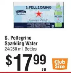 Smart & Final S. Pellegrino Sparkling Water offer