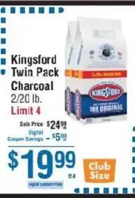 Smart & Final Kingsford twin pack charcoal offer