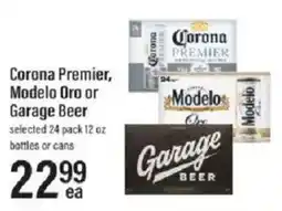 Lowes Foods Corona Premier, Modelo Oro or Garage Beer offer