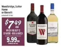 Lowes Foods Woodbridge, Sutter Home or Gionelli offer