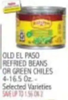 Ingles Markets Old El Paso refried beans or green chiles offer