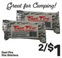 The Markets Fast Fire Fire Starters offer