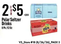 Jons International Polar Seltzer Drinks offer