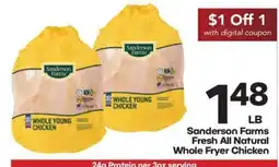 Harp's Market Sanderson Farms Fresh All Natural Whole Fryer Chicken offer